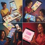 Users enjoying a seamless experience, the result of a strong user-centered design process for digital products.