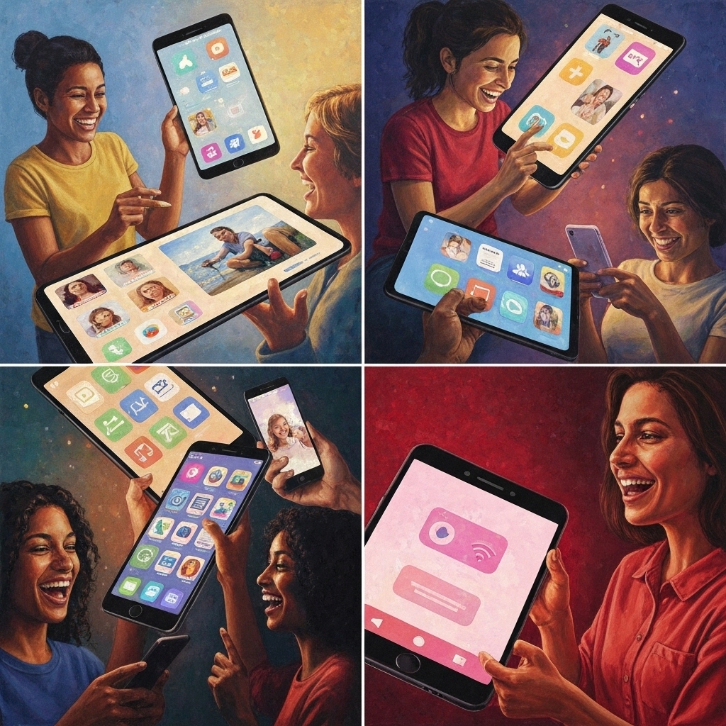 Users enjoying a seamless experience, the result of a strong user-centered design process for digital products.