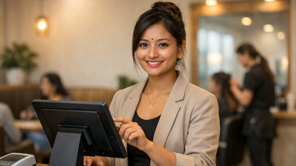 Staff using Rebuzz pos